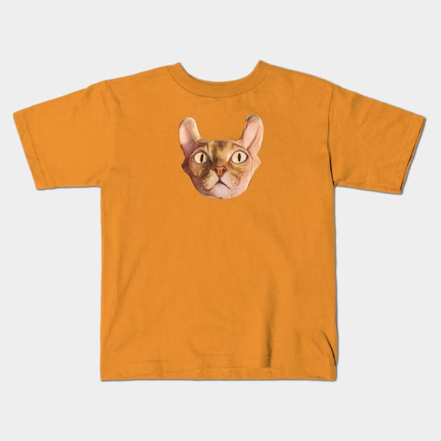 Hazel the Elf Cat Kids T-Shirt by GrimAngel98